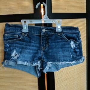 Abercrombie & Fitch Distressed Jean Shorts